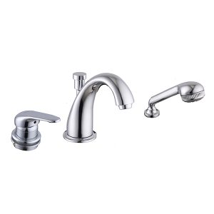 Three Hole Bathtub Filler with Hand Shower